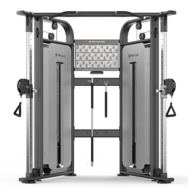 Station de musculation fonctionnelle SHUA SH-G6820M – machine polyvalente avec câbles et traction