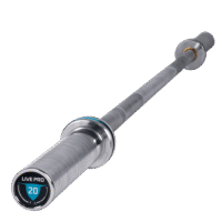 Barre-Olympique-d’Entraînement-20-kg Barre olympique d’entraînement LIVEPRO LP8052 – 220 cm – 20 kg – chrome – musculation – haltérophilie