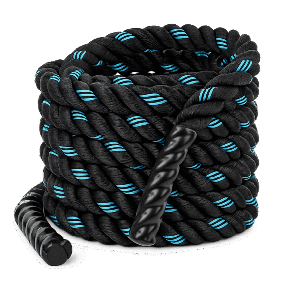 Corde-Ondulatoire-LIVEPRO-–-LP8170 Corde ondulatoire LIVEPRO – battle rope – noire et bleue – 9 à 15 m – prise renforcée