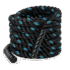 Corde ondulatoire LIVEPRO – battle rope – noire et bleue – 9 à 15 m – prise renforcée