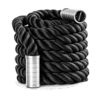 Corde-Ondulatoire-LP8173 Corde ondulatoire LP8173 LIVEPRO noire – poignées en aluminium – 9 à 15 m – battle rope