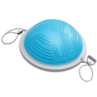Dôme d’équilibre professionnel LivePro LP8211 bleu et gris avec extenseurs – entraînement équilibre, proprioception et renforcement.