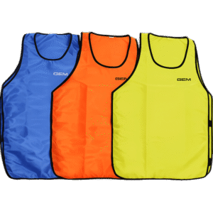 Dossard de Football DS-1100 – Sans Manches – Polyester – Jaune, Orange, Bleu