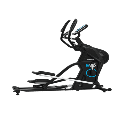E88-velo-elliptique Vélo elliptique Sportop E88 compact – Inclinaison motorisée, 16 niveaux de résistance, usage à domicile