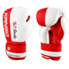 Gants de boxe en cuir rouge & blanc – KANGO