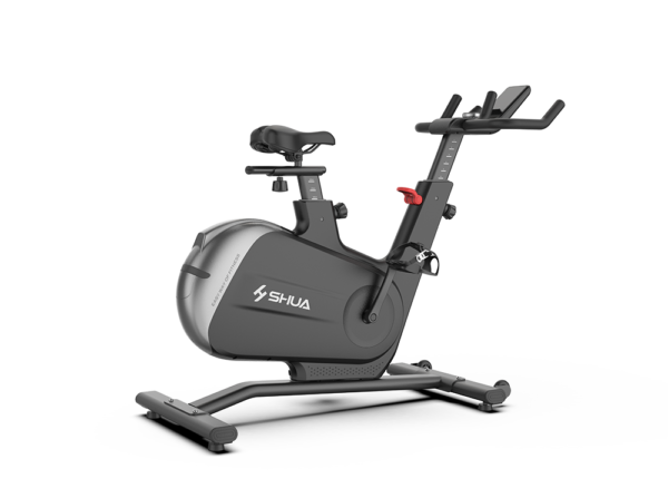 Vélo d’intérieur magnétique SHUA A6-S – entraînement silencieux avec 32 niveaux de résistance