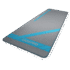 Tapis de yoga en mousse NBR 10 mm LivePro LP8228 – gris et bleu, antidérapant et confortable pour entraînement au sol.