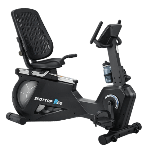 Vélo-semi-allongé-R60 Vélo semi-allongé Sportop R60 – cardio confortable pour la maison avec siège ventilé