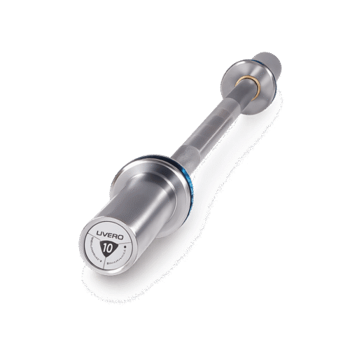 barre-10-kg Barre olympique droite 120 cm – LIVEPRO – acier galvanisé – disques 50 mm