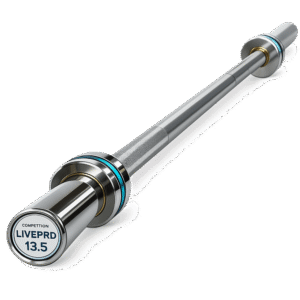 Barre olympique courte 150 cm LIVEPRO LP8082 – 13,5 kg acier chromé