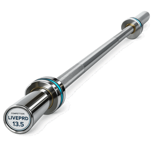 barre-13.5 Barre olympique courte 150 cm LIVEPRO LP8082 – 13,5 kg acier chromé