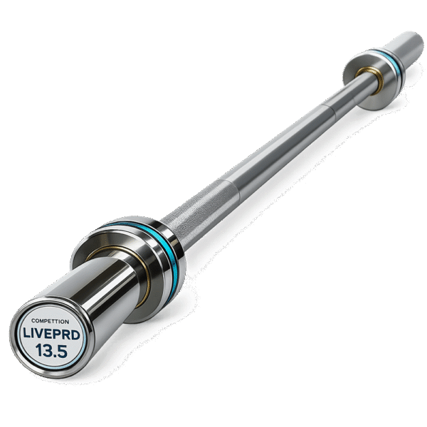 Barre olympique courte 150 cm LIVEPRO LP8082 – 13,5 kg acier chromé