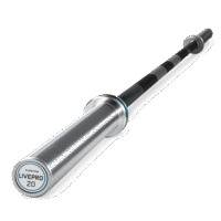 Barre Powerlifting compétition 20 kg LIVEPRO LP8080 – 220 cm acier à ressort