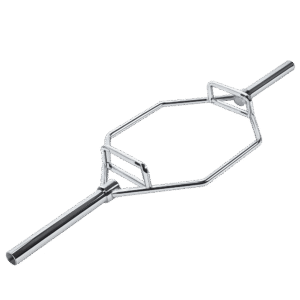 barre-hexagonal Barre hexagonale olympique LIVEPRO LP8309 – trap bar pour deadlift – double poignées – acier chromé