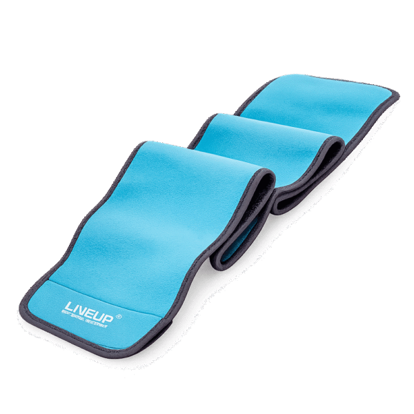 Ceinture amincissante en néoprène LiveUp LS3032B – couleur bleue – 100 x 25 cm – pour fitness et soutien lombaire