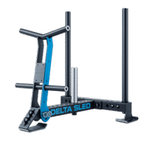 Traîneau de puissance LivePro LP8551 – Delta Sled avec poignées haute et basse, acier Q235, compatible accessoires E25.