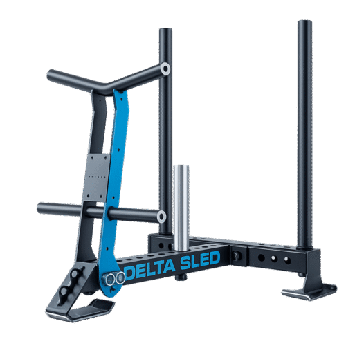 delta-sled Traîneau de puissance LivePro LP8551 – Delta Sled avec poignées haute et basse, acier Q235, compatible accessoires E25.
