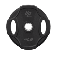 Disques olympiques LiveUp LU0550 noirs avec poignées – gamme de poids de 1,25 kg à 25 kg