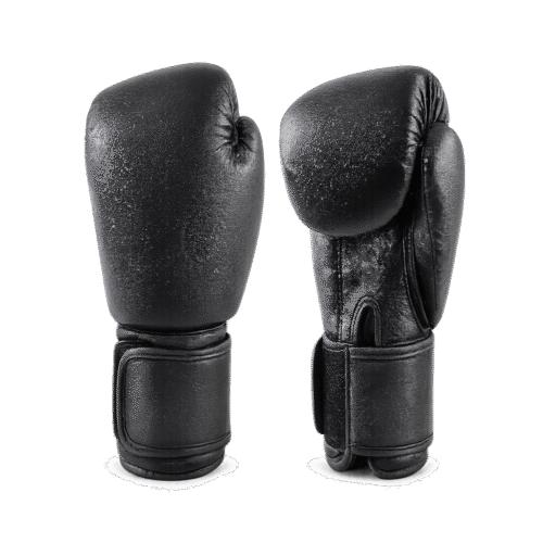 gant-noir-pu Gants de boxe en simili cuir noir – KANGO (PU)