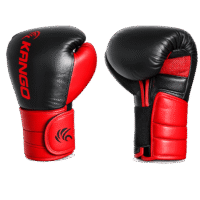gants-BG-REVO-noir-rouge Gants de boxe haut de gamme en cuir rouge & noir – KANGO-