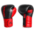 Gants de boxe haut de gamme en cuir rouge & noir – KANGO-