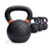 Kettlebell en fonte LIVEPRO avec anneau coloré – 4 à 32 kg – base large stable