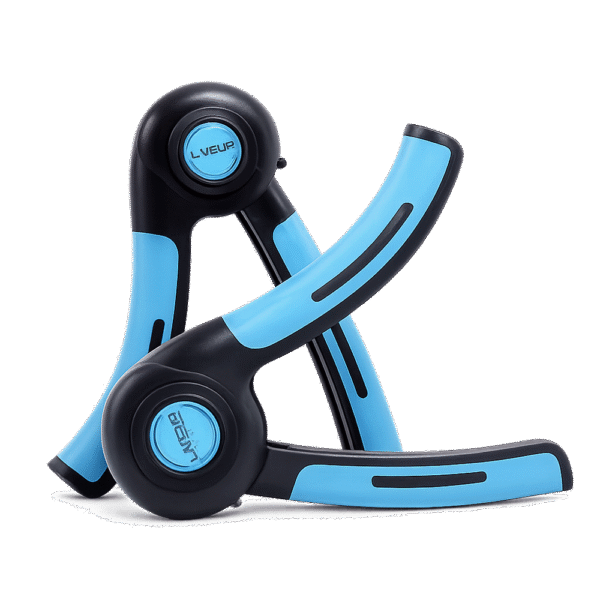Extenseur , main d'acier LiveUp LS3107 bleu et noir avec ressort en acier inoxydable