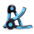 Extenseur , main d'acier LiveUp LS3107 bleu et noir avec ressort en acier inoxydable