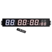minuterie Minuterie d’intervalle LED LivePro LP8143 – Affichage rouge/bleu avec télécommande, idéale pour HIIT, fitness, MMA et séances cardio.