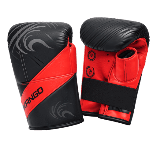mitaine-rouge mitaines de frappe KANGO noir & rouge