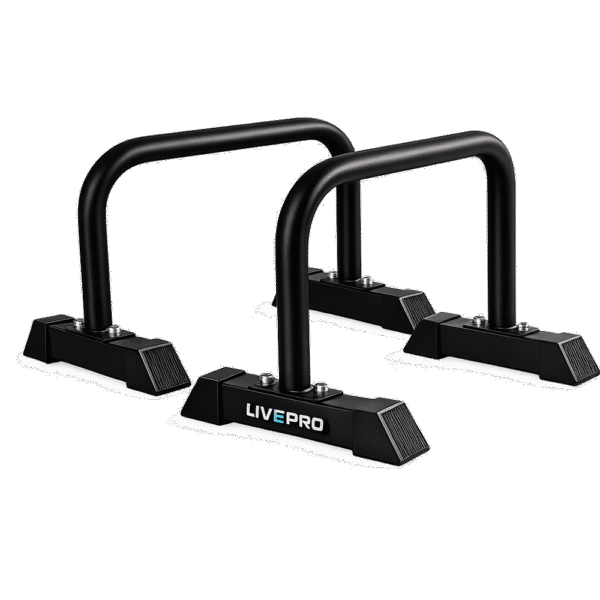Parallettes LivePro LP8160 en acier – barres parallèles pour calisthenics et entraînement fonctionnel