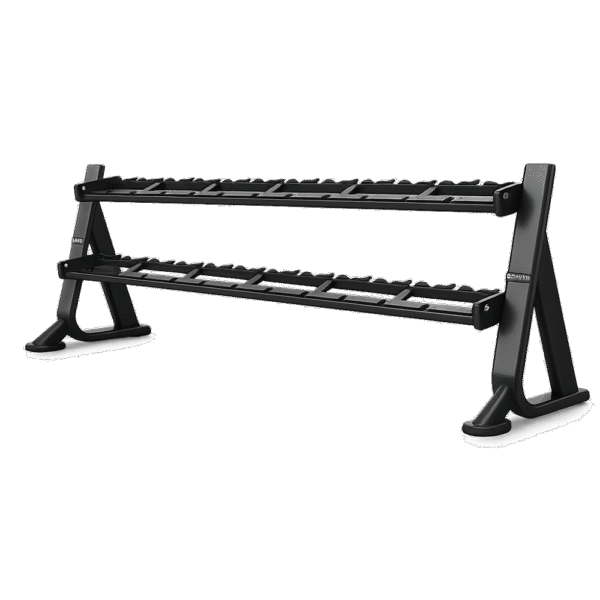 Rack à haltères 2 niveaux SHUA SH-G8884 – support professionnel pour rangement d’haltères