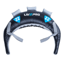 sac-leste-bulgare Sac bulgare lesté LIVEPRO noir et bleu – 5 à 22 kg – entraînement fonctionnel