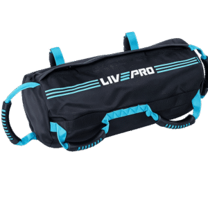 Sac lesté LIVEPRO vide – 20 kg max – avec poches de sable – musculation fonctionnelle