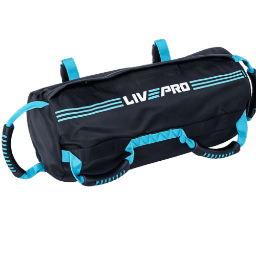 sac-leste-remplissable Sac lesté LIVEPRO vide – 20 kg max – avec poches de sable – musculation fonctionnelle