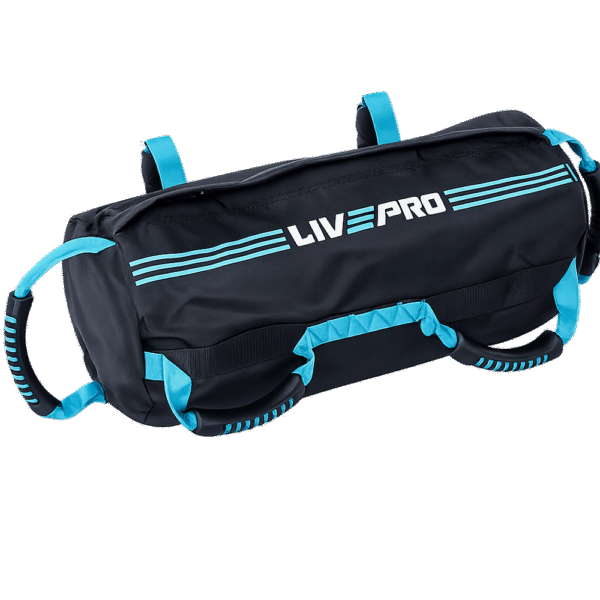 Sac lesté LIVEPRO vide – 20 kg max – avec poches de sable – musculation fonctionnelle