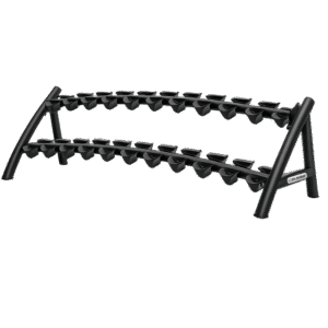 support-10-paires Support haltères LivePro LP8901 – Rack de rangement 10 paires d’haltères ronds, structure en arc robuste en acier
