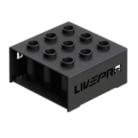 support-9-barres Support vertical LIVEPRO LP8874 pour 9 barres olympiques – rangement professionnel