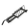Support horizontal LP8900 pour disques bumper Livepro – 10 emplacements avec roues et poignée