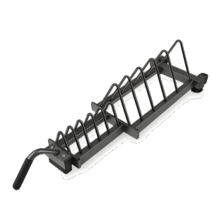 support-disque Support horizontal LP8900 pour disques bumper Livepro – 10 emplacements avec roues et poignée