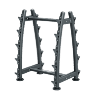 support-horizontal-10-barres Support horizontal LIVEPRO LP8853 pour 10 barres olympiques – rangement acier noir