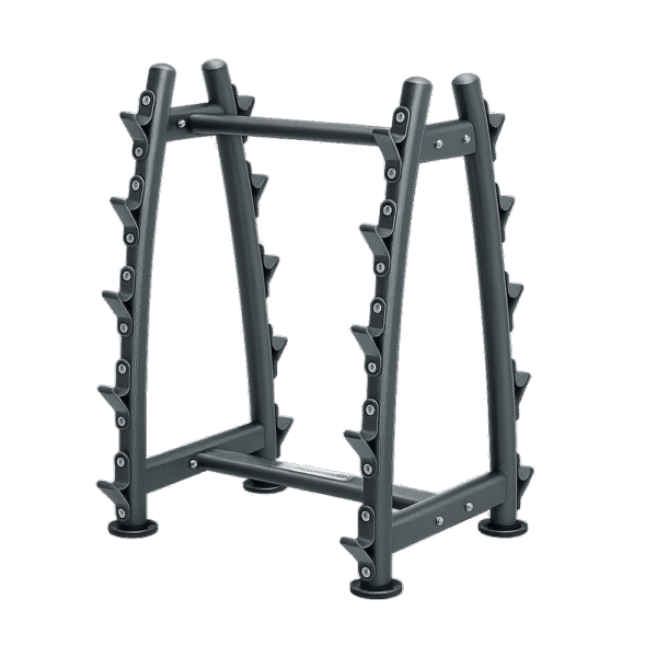 Support horizontal LIVEPRO LP8853 pour 10 barres olympiques – rangement acier noir