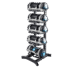 Support LP8802 LivePro pour sacs lestés – rangement vertical 5 emplacements en acier pour sac de puissance en salle de sport