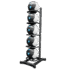 Support vertical LivePro LP8811 pour 5 wall balls – rack acier noir pour rangement de ballons médicinaux en salle de sport