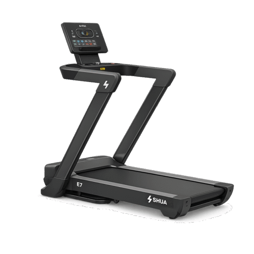 Tapis de course intelligent SHUA E7H – compact avec écran tactile, amorti Apollo, programmes cardio