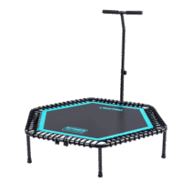 Trampoline de fitness professionnel LivePro LP8251 avec barre réglable – Équipement cardio et HIIT avec rebond silencieux.