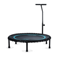 Trampoline compact LivePro LP8250B avec barre réglable – équipement cardio training pour usage individuel à la maison ou en salle.