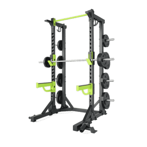Half-Rack-Combi-Professionnel-–-E6227 Half Rack Combi professionnel E6227P noir salle de sport musculation