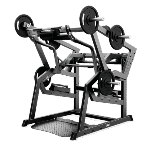 Machine Power Squat professionnelle A601 L noir pour jambes et fessiers