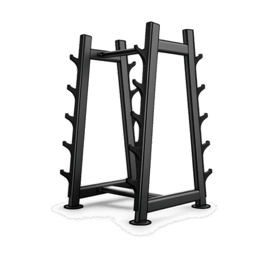 Rack à barres professionnel U2055 EVOST III noir salle de sport